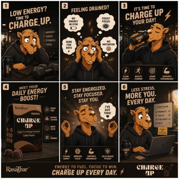 Charge Up Energy Gummies Coffee Flavour