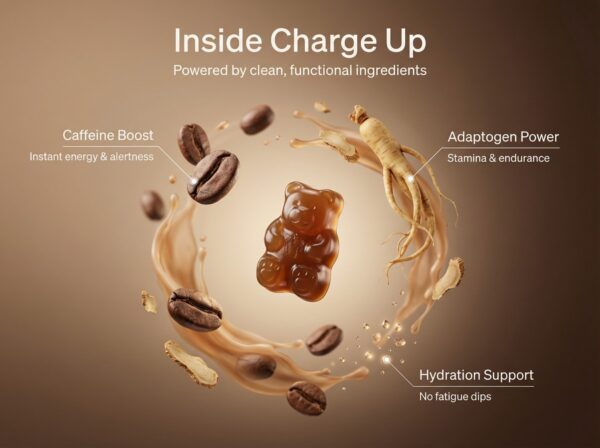 Charge Up Energy Gummies Coffee Flavour