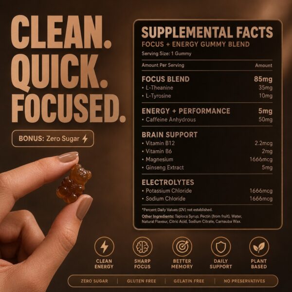 Charge Up Energy Gummies Coffee Flavour
