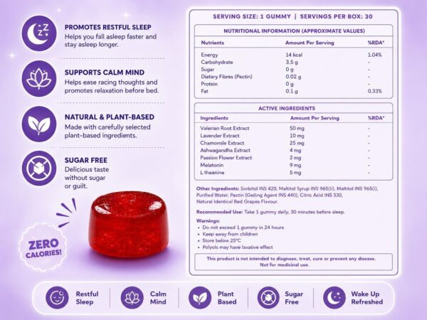 smo Snoozies Advanced Sleep Support Gummies