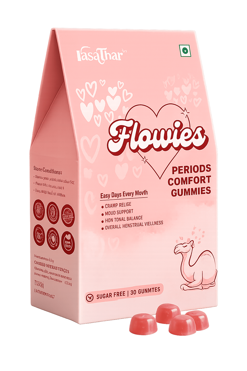 Flowies Period Comfort Gummies by Rasathar